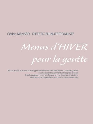 cover image of Menus d'hiver pour la goutte